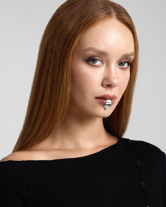 Void Lip Cuff-Lip Cuff- Silver - - Ask & Embla