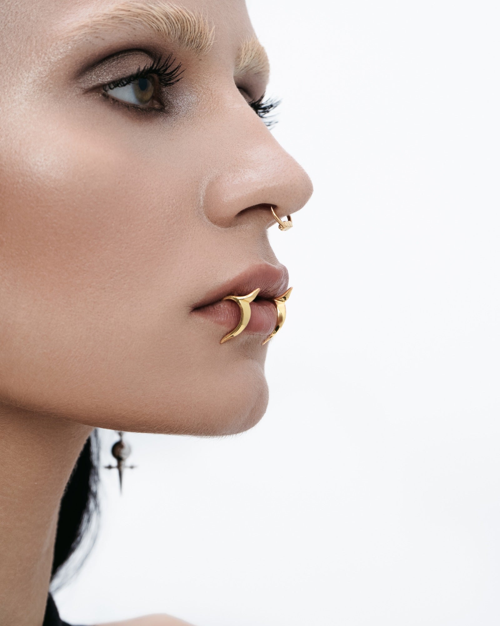 Iridium Lip Cuff-Lip Cuff- Gold - - Ask & Embla