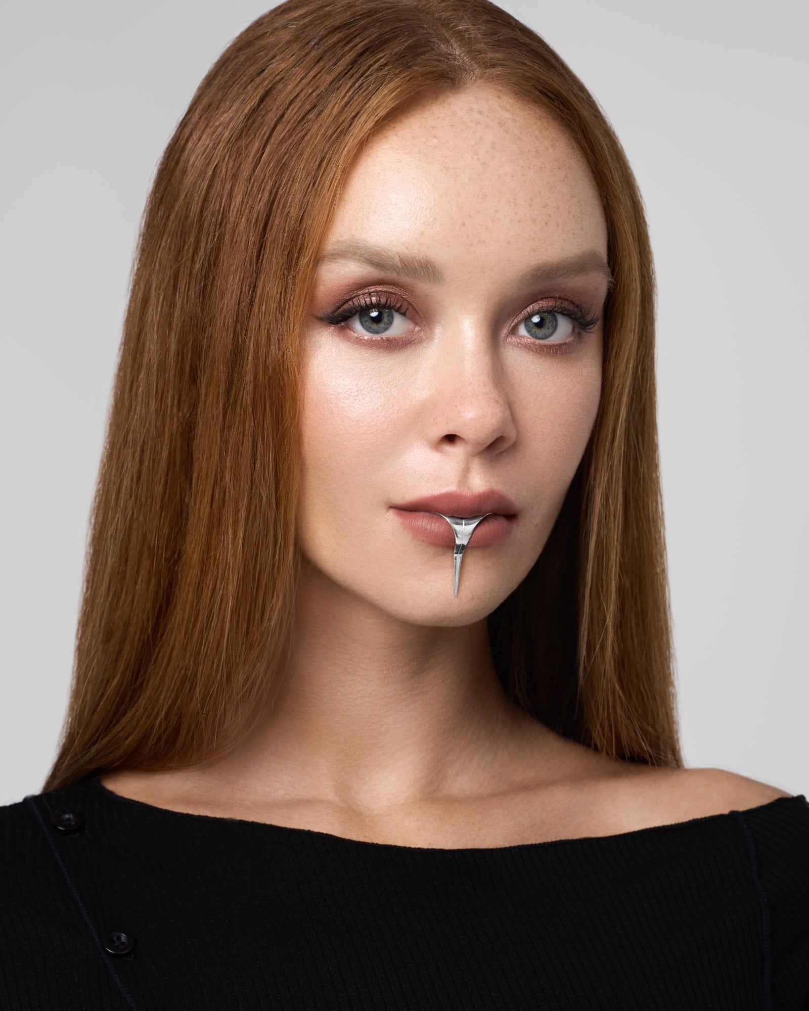 Ophidian Lip Cuff-Lip Cuff- Silver - - Ask & Embla