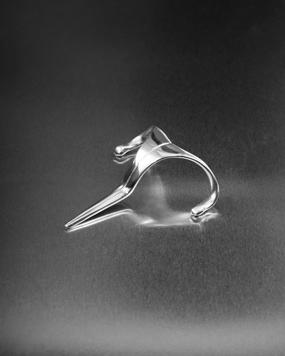 Ophidian Lip Cuff-Lip Cuff- Silver - - Ask & Embla