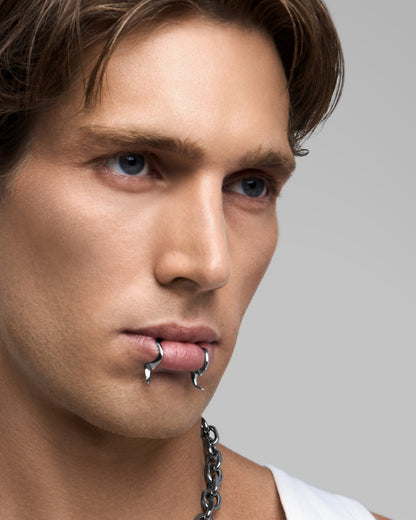 Delirium Lip Cuff-Lip Cuff- Silver - - Ask & Embla