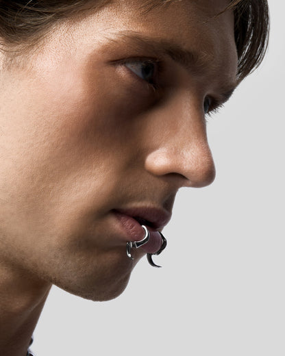 Delirium Lip Cuff-Lip Cuff- Silver - - Ask & Embla