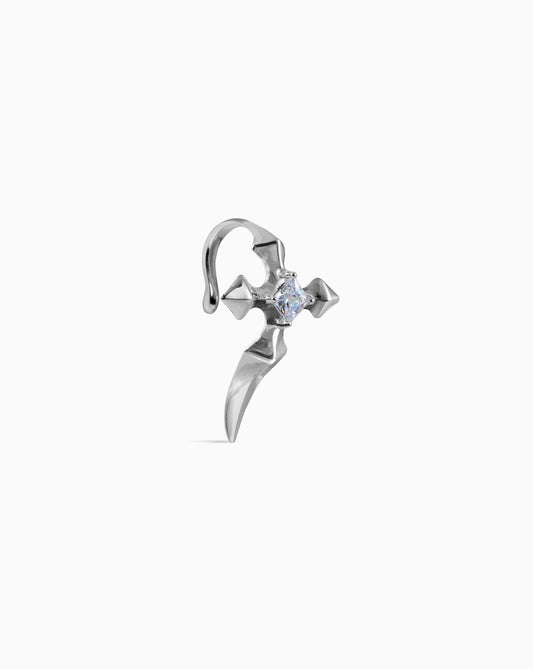 Mercy lip cuff-Lip Cuffs- Silver - - Ask & Embla