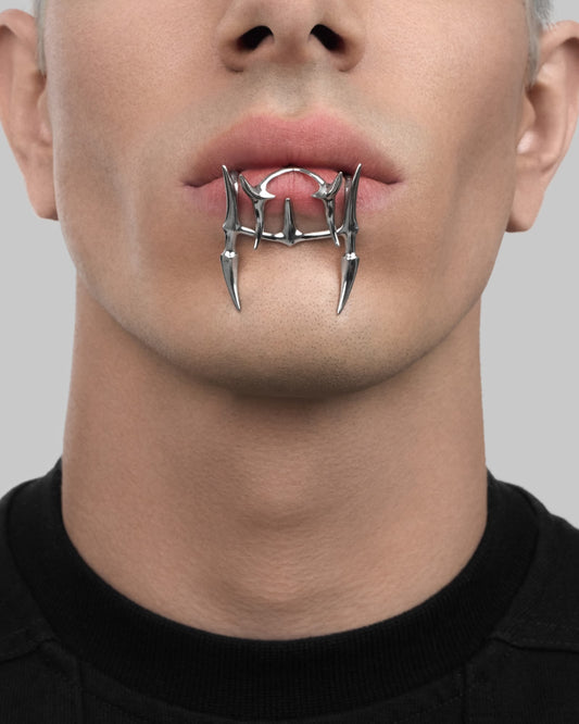 Vertebrae lip cuff set-Lip Cuffs- Silver - - Ask & Embla