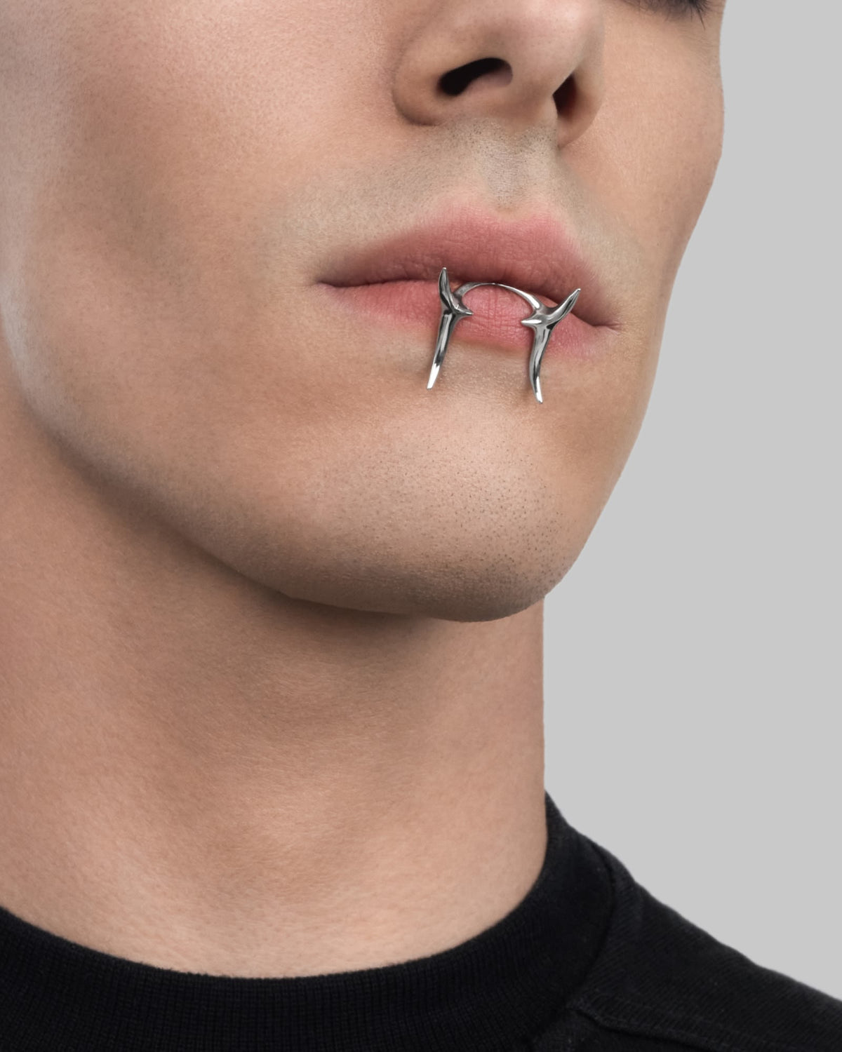 Vertebrae lip cuff set-Lip Cuffs- Silver - - Ask & Embla