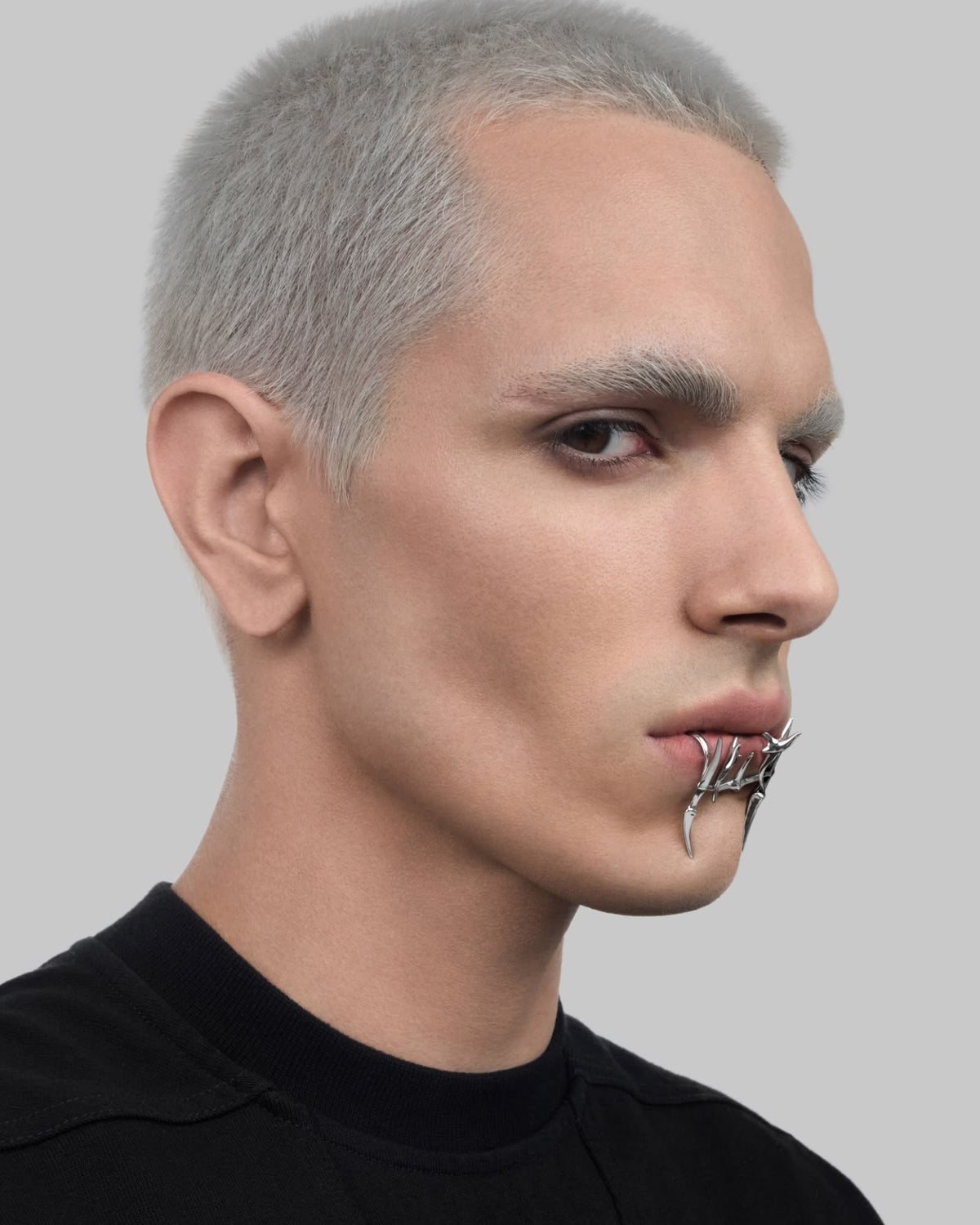 Vertebrae lip cuff set-Lip Cuffs- Silver - - Ask & Embla