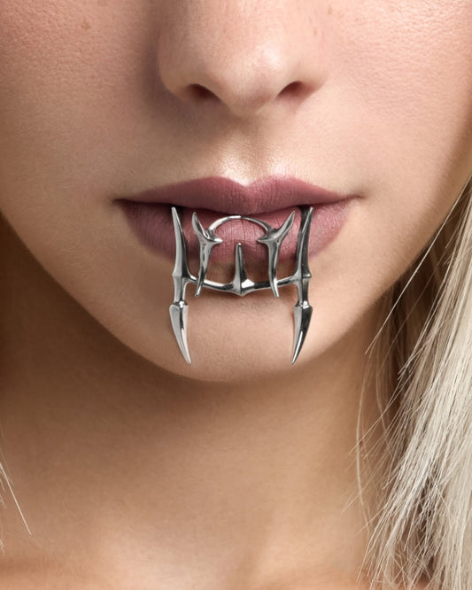 Vertebrae lip cuff set-Lip Cuffs- Silver - - Ask & Embla