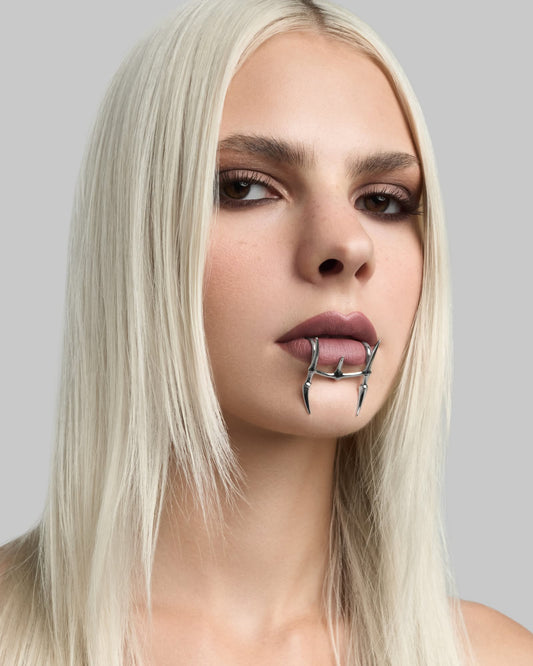 Vertebrae lip cuff set-Lip Cuffs- Silver - - Ask & Embla
