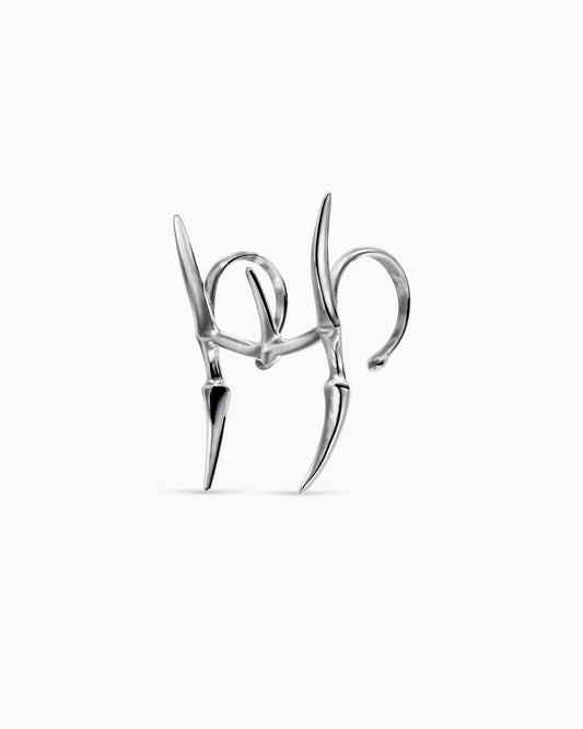 Vertebrae lip cuff set-Lip Cuffs- Silver - - Ask & Embla