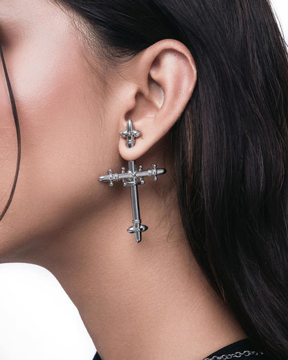 Litany Mono Earring-Mono Earrings- Silver - - Ask & Embla