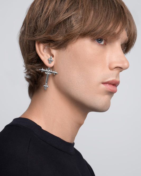 Litany Mono Earring-Mono Earrings- Silver - - Ask & Embla