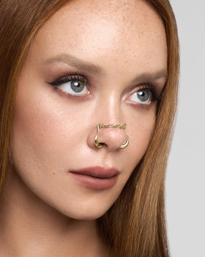 FORSAKEN Nose Cuff-Nose Cuff- Silver - - Ask & Embla