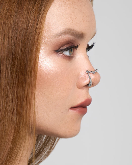 FORSAKEN Nose Cuff-Nose Cuff- Silver - - Ask & Embla