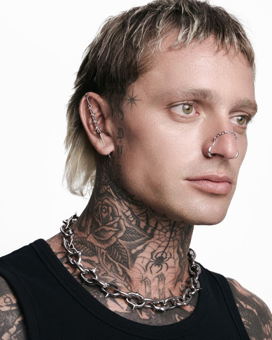 FORSAKEN Nose Cuff-Nose Cuff- Silver - - Ask & Embla