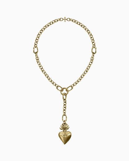 Sacrament Locket Necklace-Pendant Necklace- Gold - - Ask & Embla