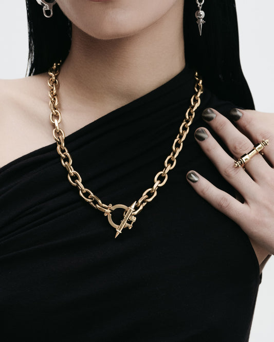 Synesthesia Chain Necklace-Chain Necklace- Gold - - Ask & Embla