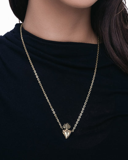 The Sacrament Necklace-Pendant Necklace- Gold - - Ask & Embla