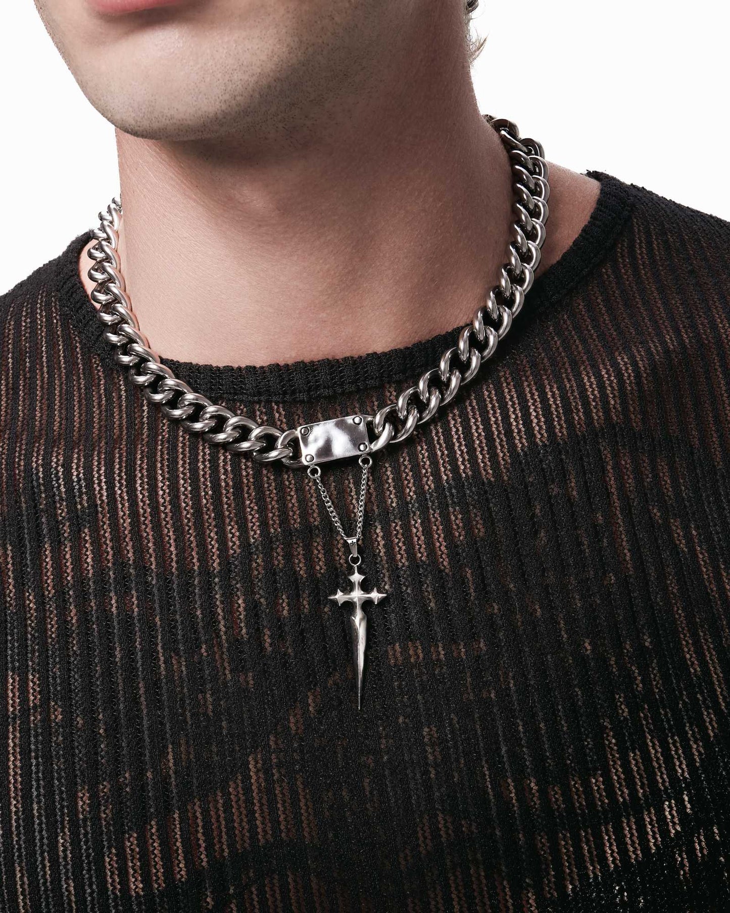 Vigil Necklace-Pendant Necklace- Silver - Medium - Ask & Embla