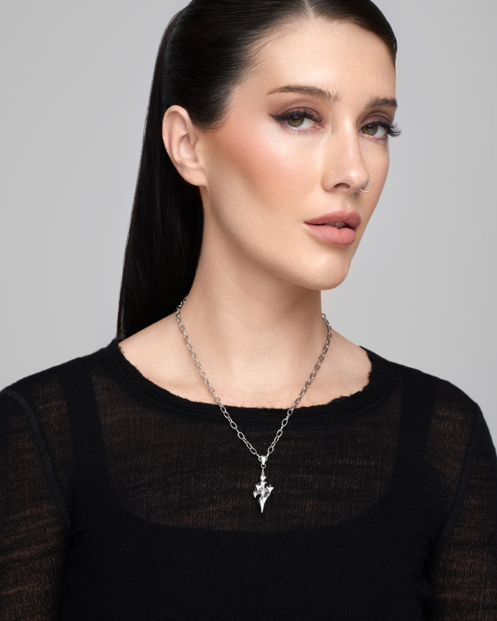 AELEGORIA Necklace-Pendant Necklace- Silver - - Ask & Embla