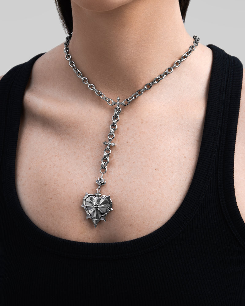 THE SACRILEGE Necklace-Pendant Necklace- Silver - - Ask & Embla