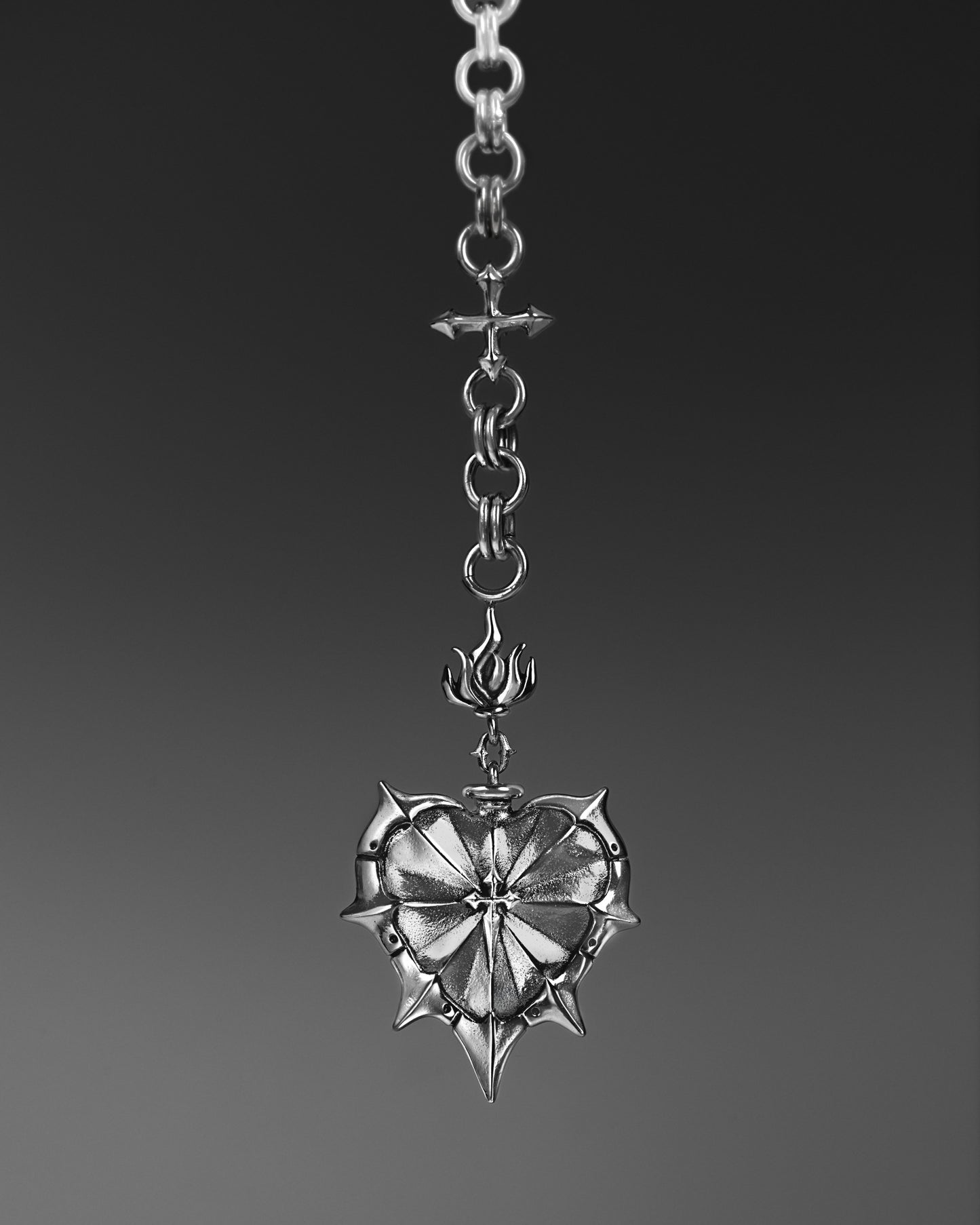 THE SACRILEGE Necklace-Pendant Necklace- Silver - - Ask & Embla