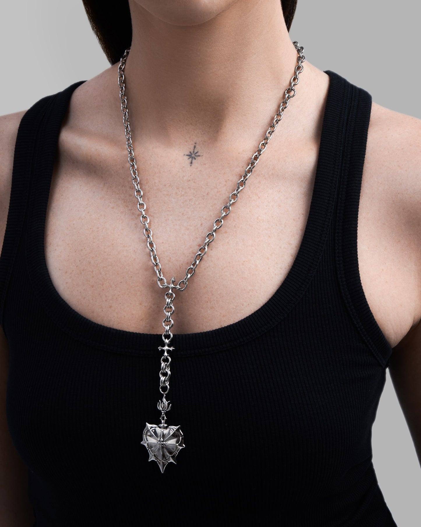 THE SACRILEGE Necklace-Pendant Necklace- Silver - - Ask & Embla