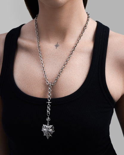 THE SACRILEGE Necklace-Pendant Necklace- Silver - - Ask & Embla