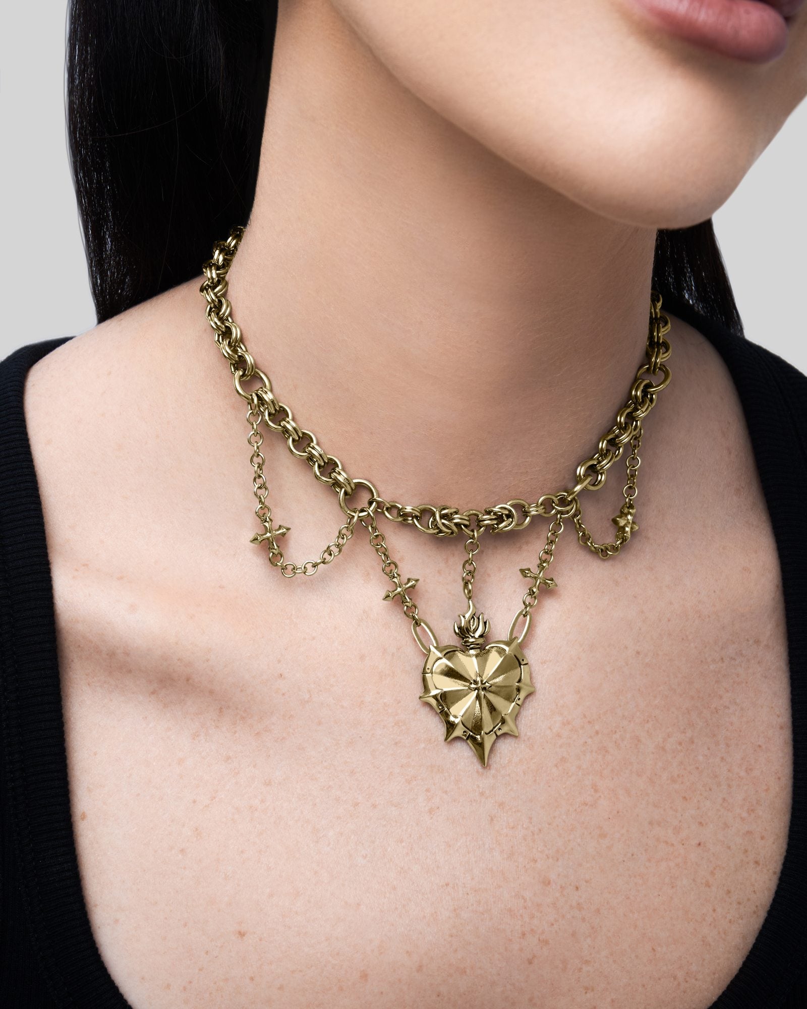 THE SACRILEGE ECCLESIA Necklace-Pendant Necklace- Silver - - Ask & Embla