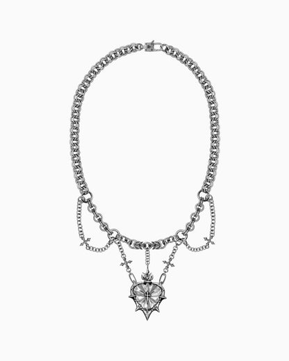 THE SACRILEGE ECCLESIA Necklace-Pendant Necklace- Silver - - Ask & Embla