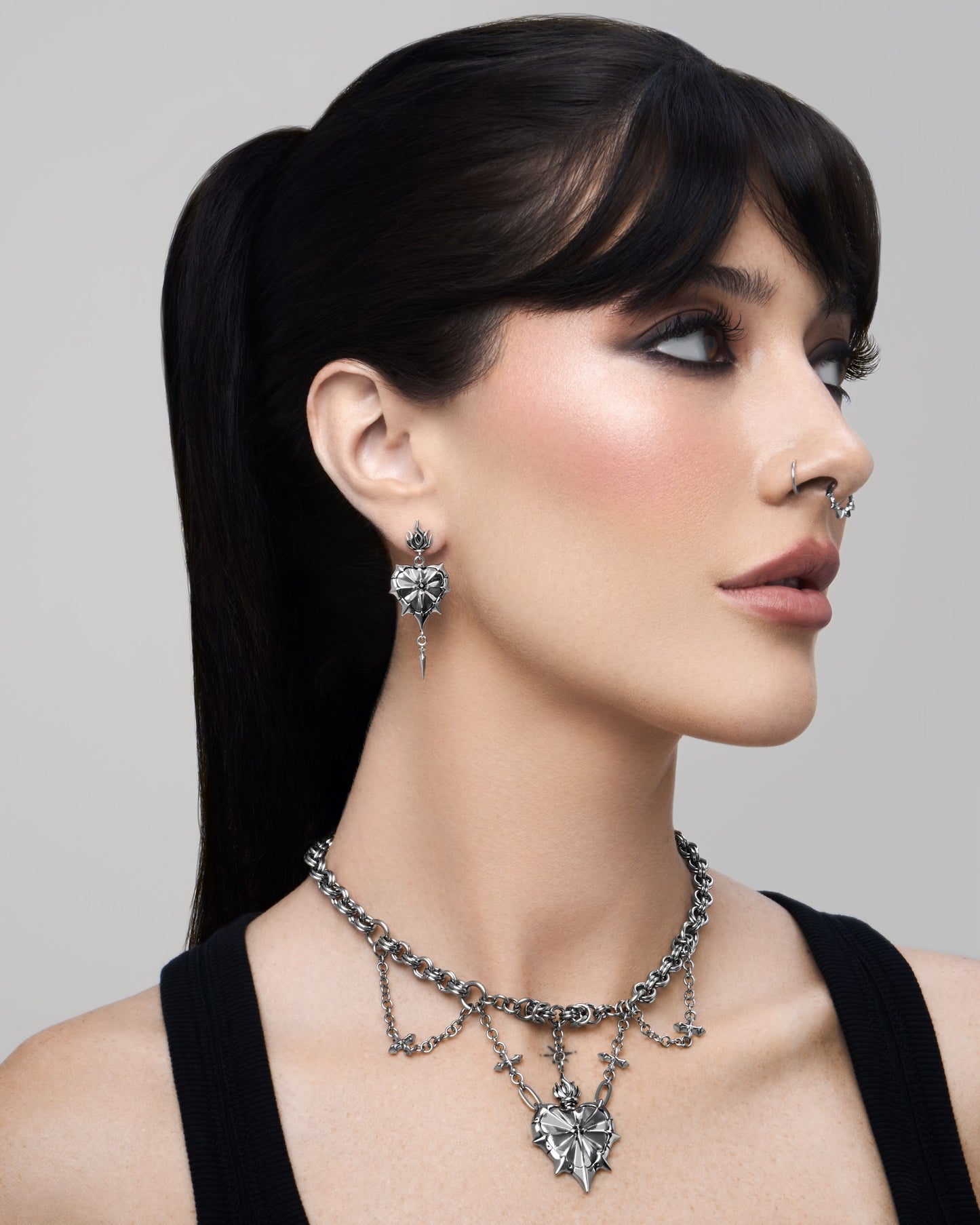 THE SACRILEGE ECCLESIA Necklace-Pendant Necklace- Silver - - Ask & Embla