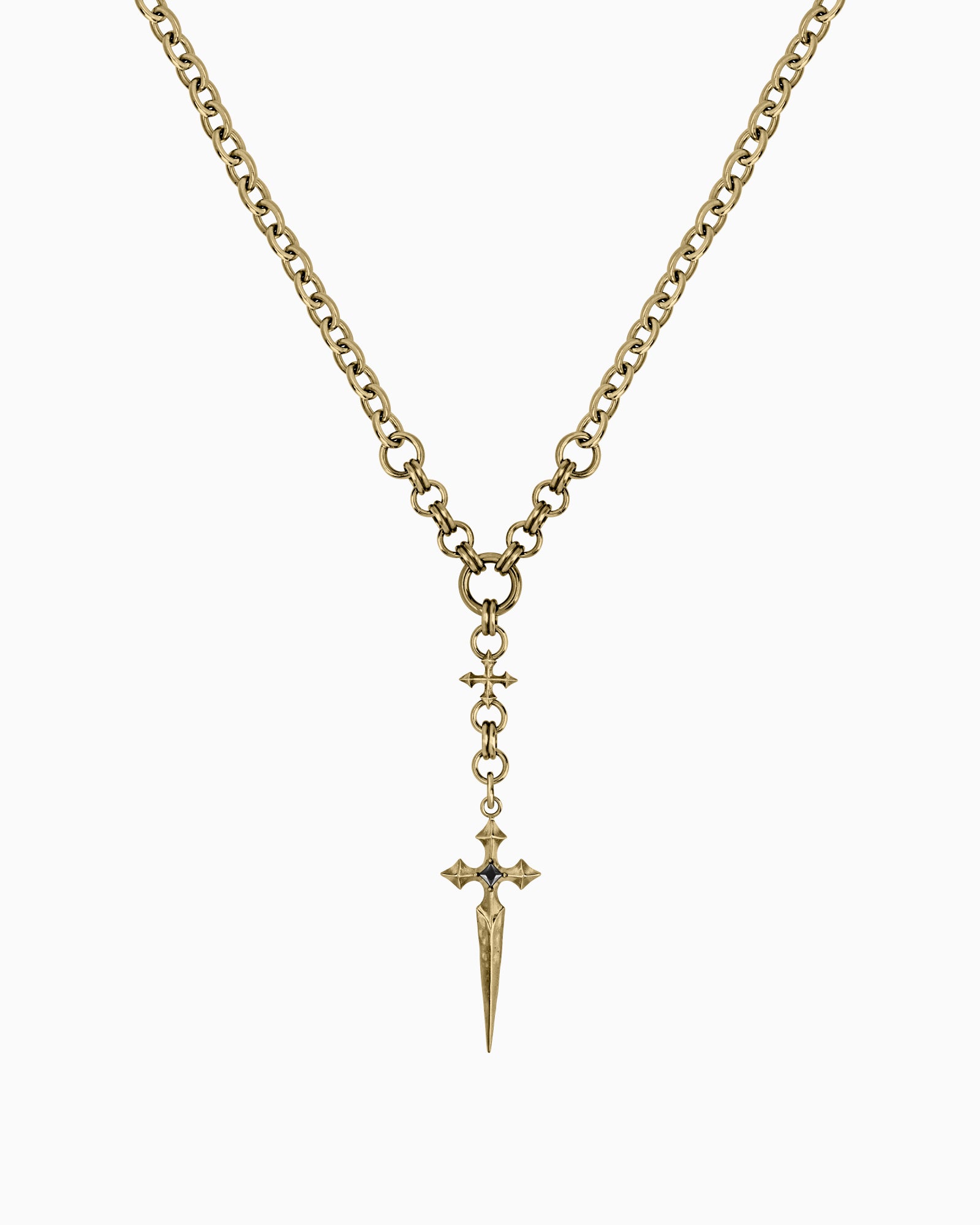 Illyria Necklace-Pendant Necklace- Gold - - Ask & Embla