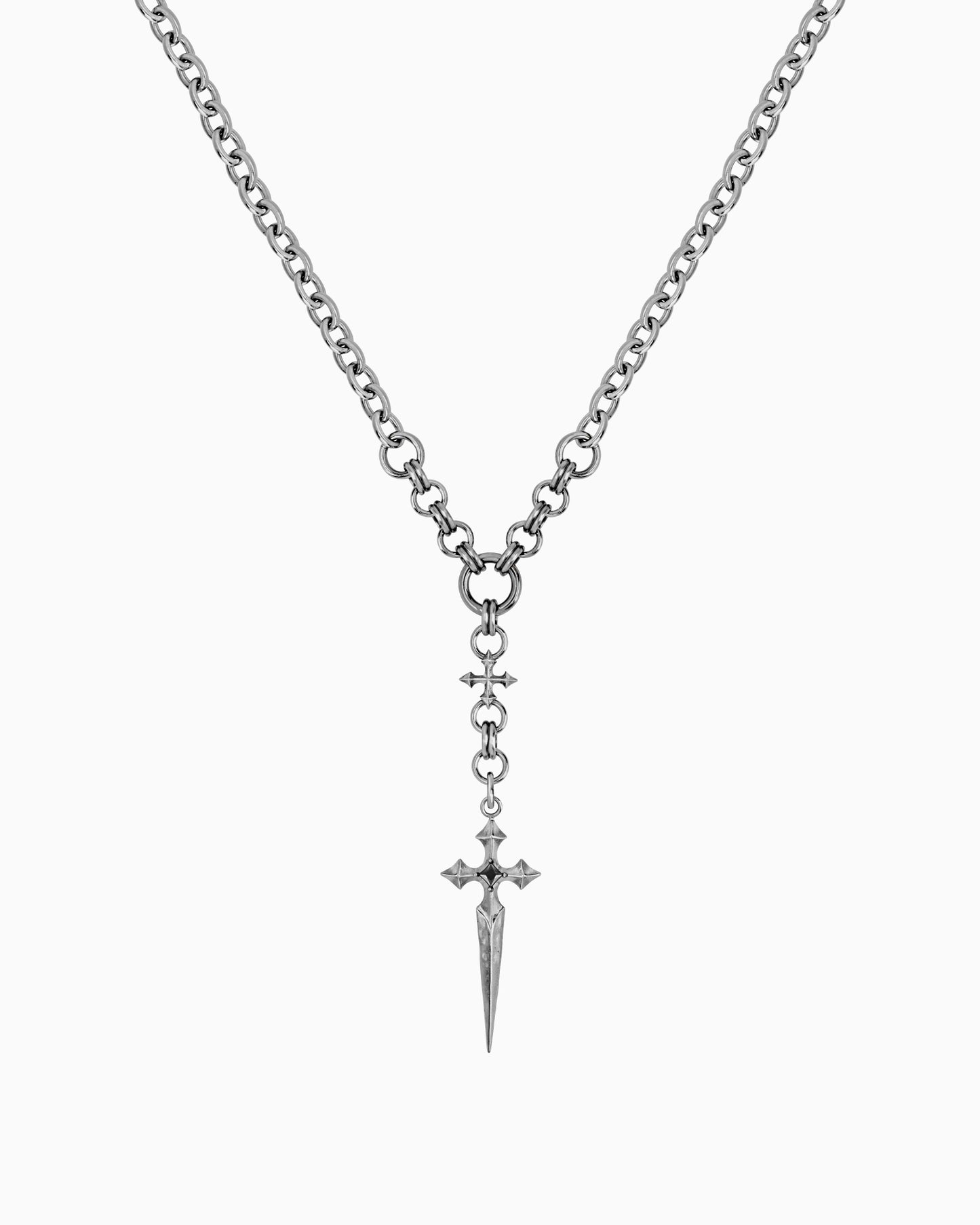 Illyria Necklace-Pendant Necklace- Silver - - Ask & Embla