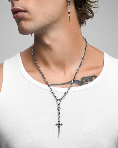 Illyria Necklace-Pendant Necklace- Silver - - Ask & Embla