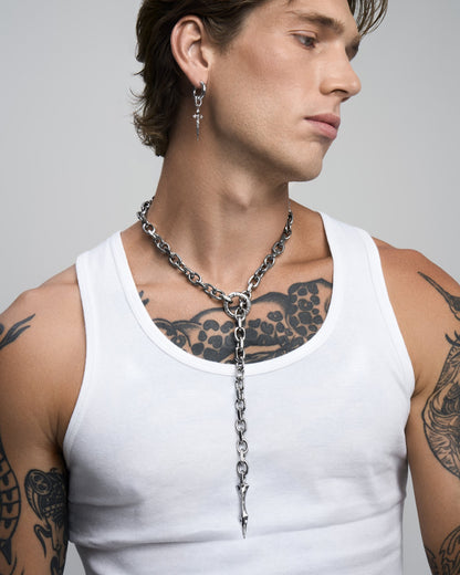 ABSIT OMEN Amulet Necklace-Pendant Necklace- Silver - - Ask & Embla