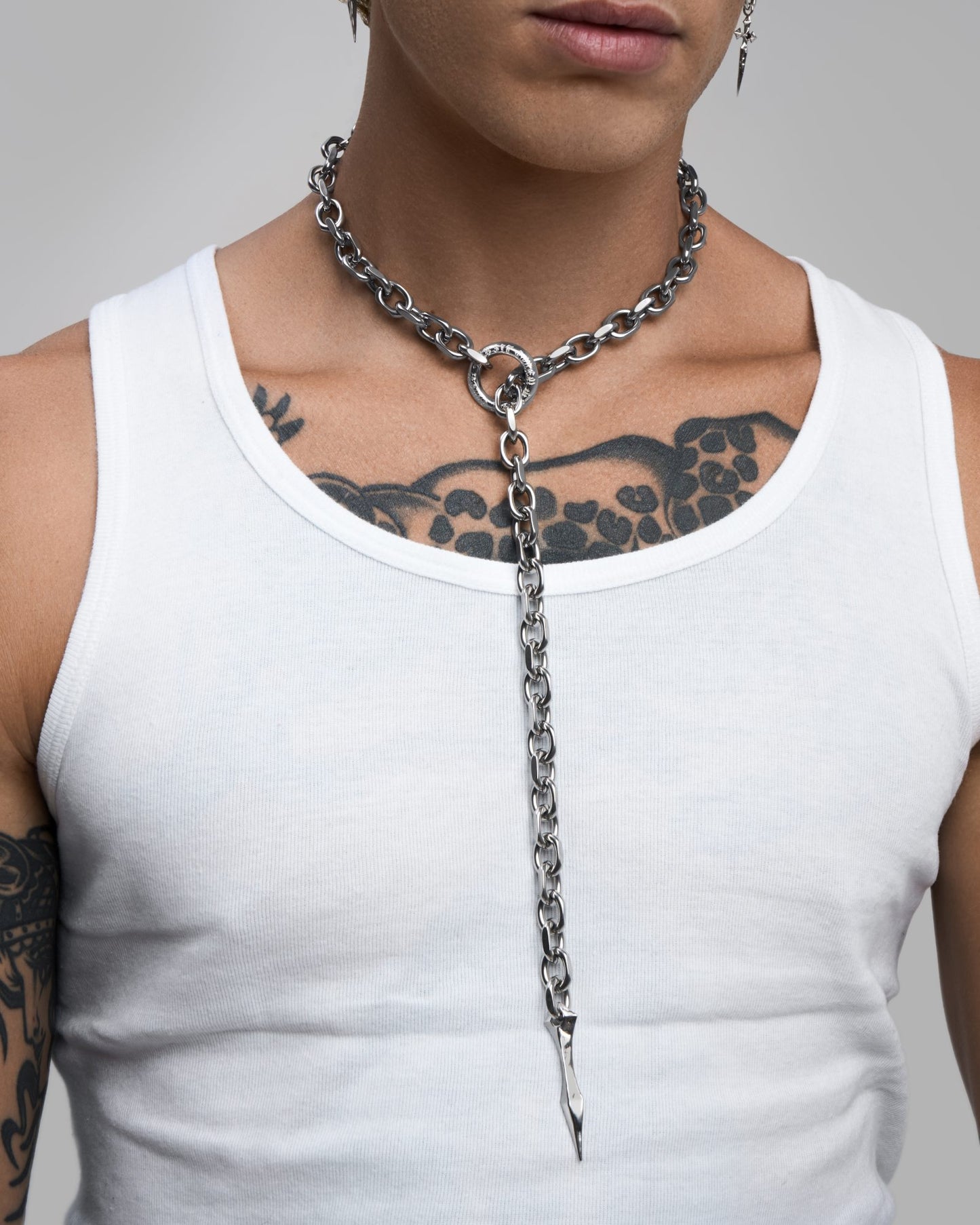 ABSIT OMEN Amulet Necklace-Pendant Necklace- Silver - - Ask & Embla