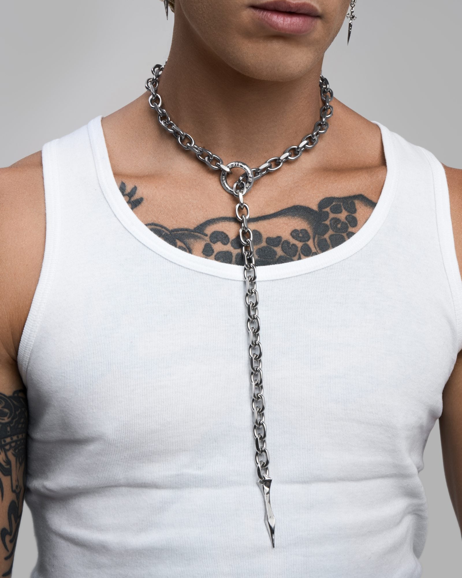 ABSIT OMEN Amulet Necklace-Pendant Necklace- Silver - - Ask & Embla