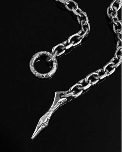 ABSIT OMEN Amulet Necklace-Pendant Necklace- Silver - - Ask & Embla
