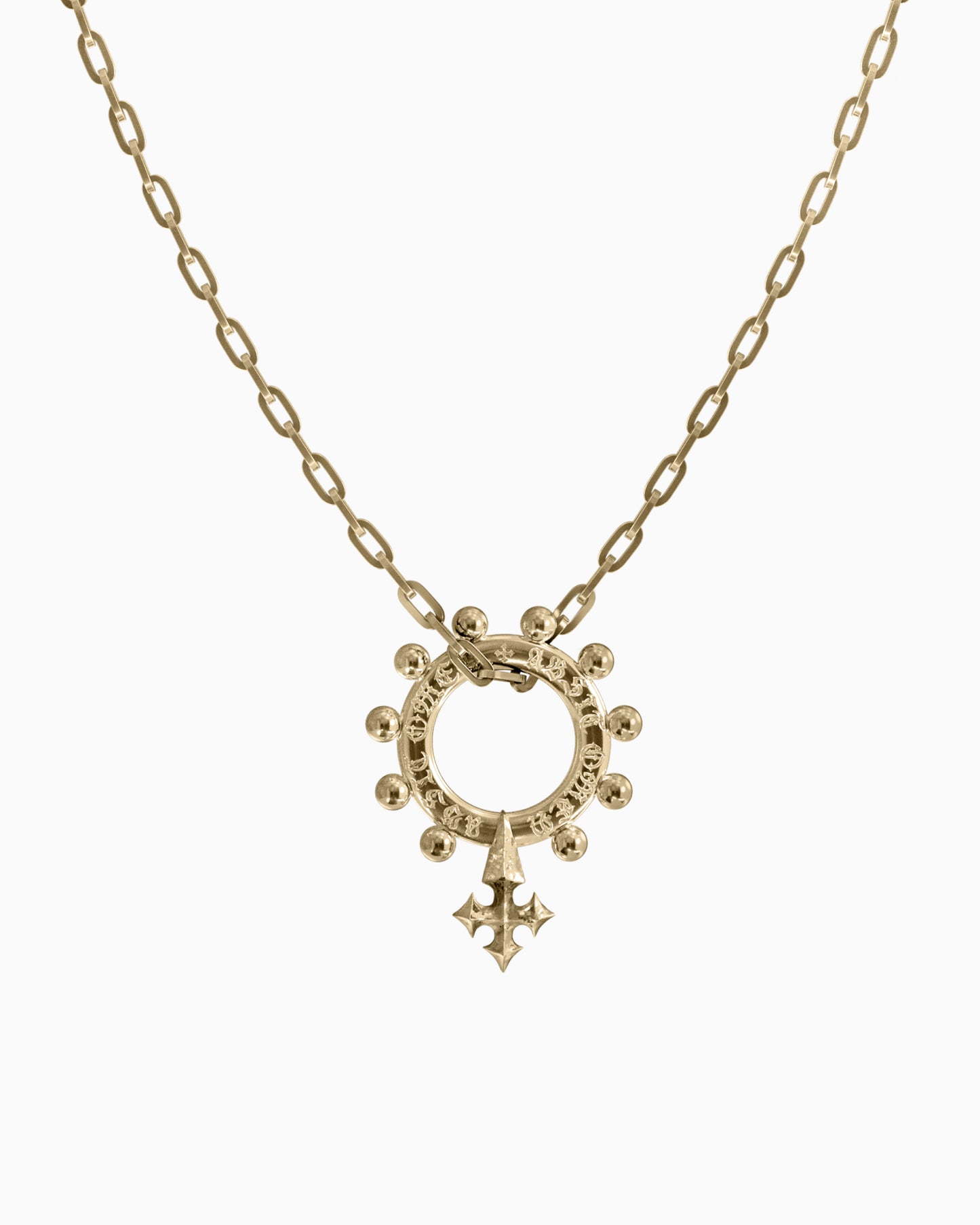 ABSIT OMEN Amulet Pendant Necklace-Pendant Necklace- Gold - - Ask & Embla