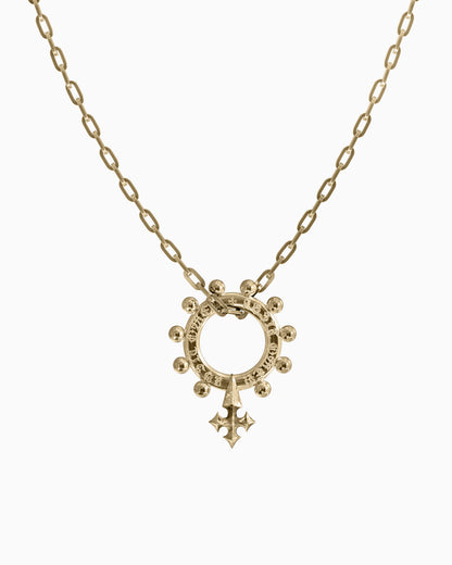 ABSIT OMEN Amulet Pendant Necklace-Pendant Necklace- Silver - - Ask & Embla