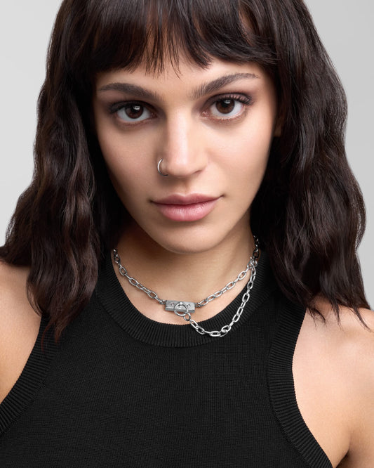 Portal Necklace-Pendant Necklace- Silver - Small - Ask & Embla