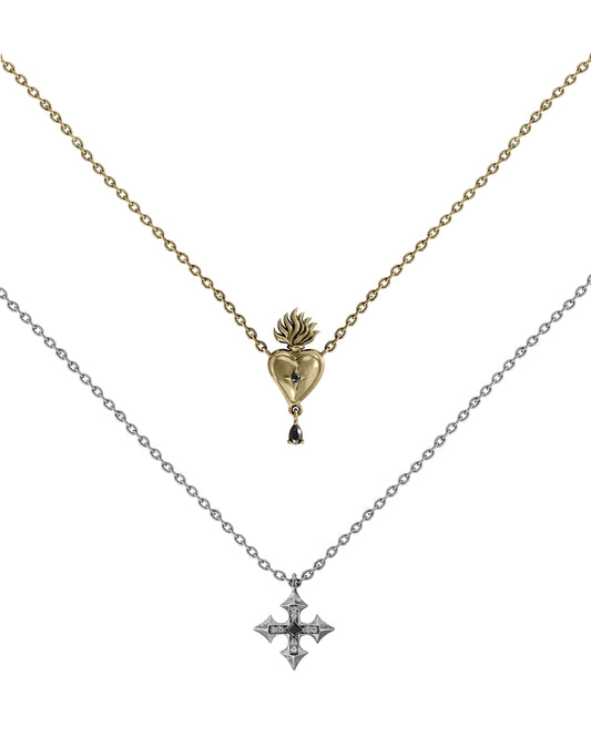 Sigil Eternal Necklace - 925 Silver and The Sacrament Eternal Necklace - 925 Silver set-Pendant Necklaces- - - Ask & Embla