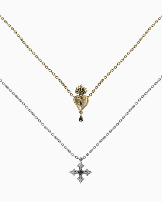 Yours & Mine necklace set-Pendant Necklaces- - - Ask & Embla