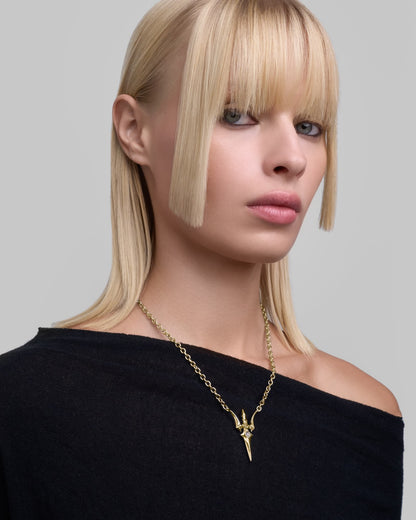 Valkyrie necklace-Pendant Necklaces- Gold - - Ask & Embla