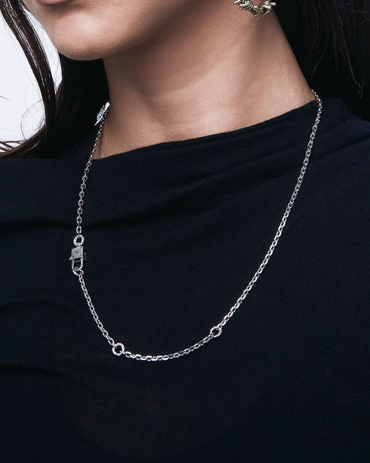 Synth Necklace – 925 Silver-Chain Necklace- Silver - - Ask & Embla