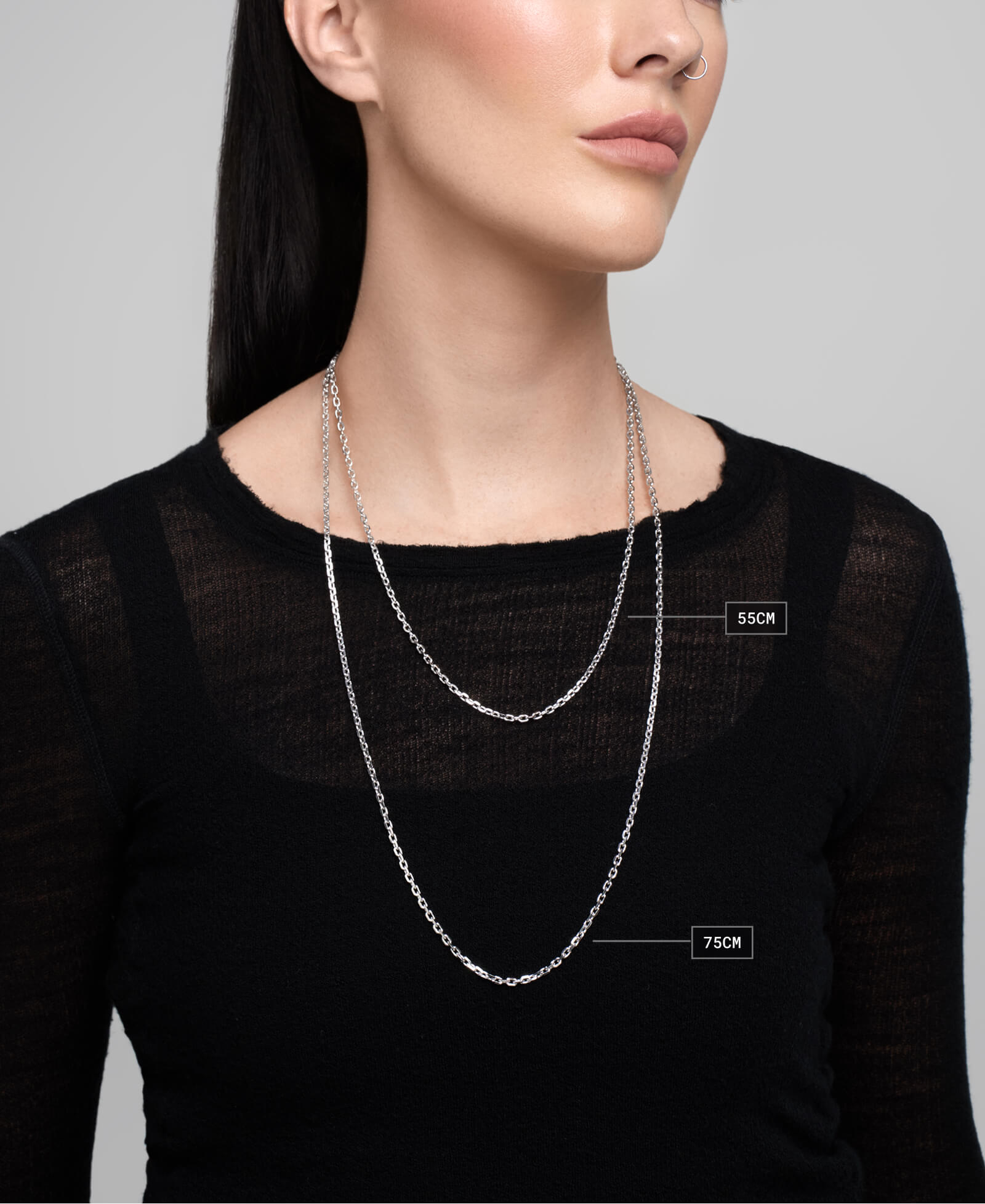 925 Silver Synth Necklace - Necklaces - Ask & Embla