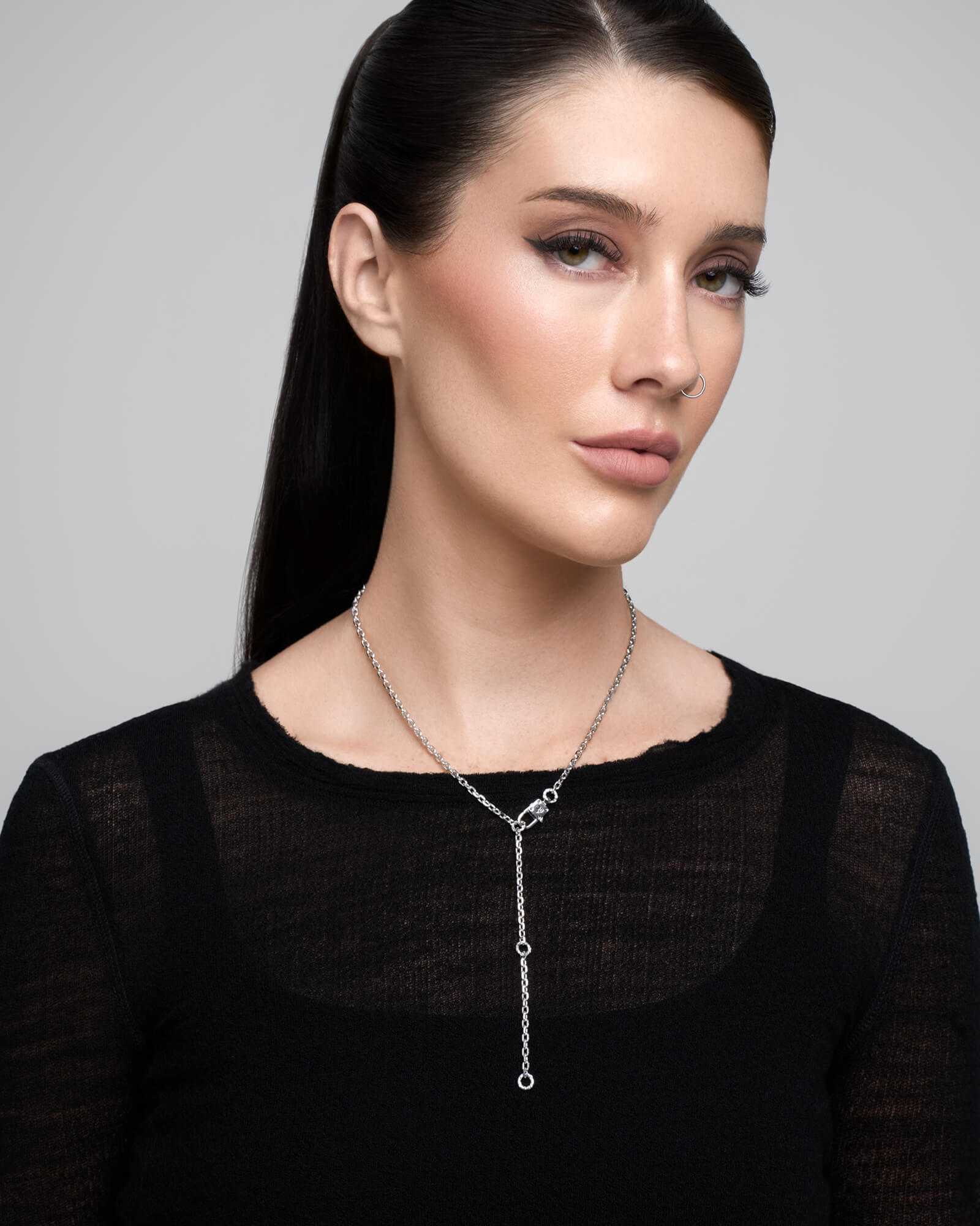 Synth Necklace – 925 Silver-Chain Necklace- Silver - 55 CM - Ask & Embla