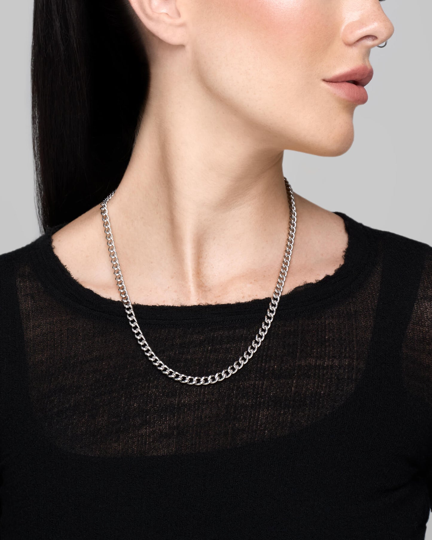 Synthesis Chain Necklace-Chain Necklace- Silver - - Ask & Embla