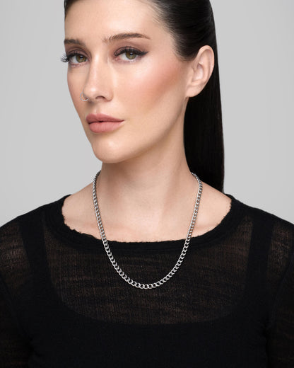 Synthesis Chain Necklace-Chain Necklace- Silver - - Ask & Embla