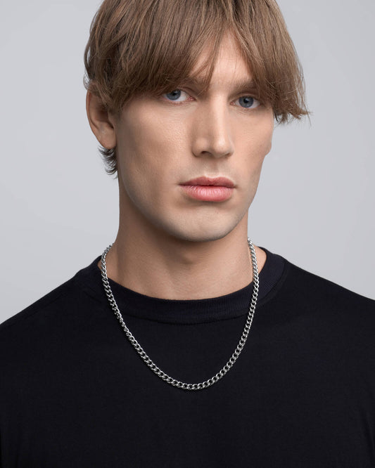 Synthesis Chain Necklace-Chain Necklace- Silver - - Ask & Embla