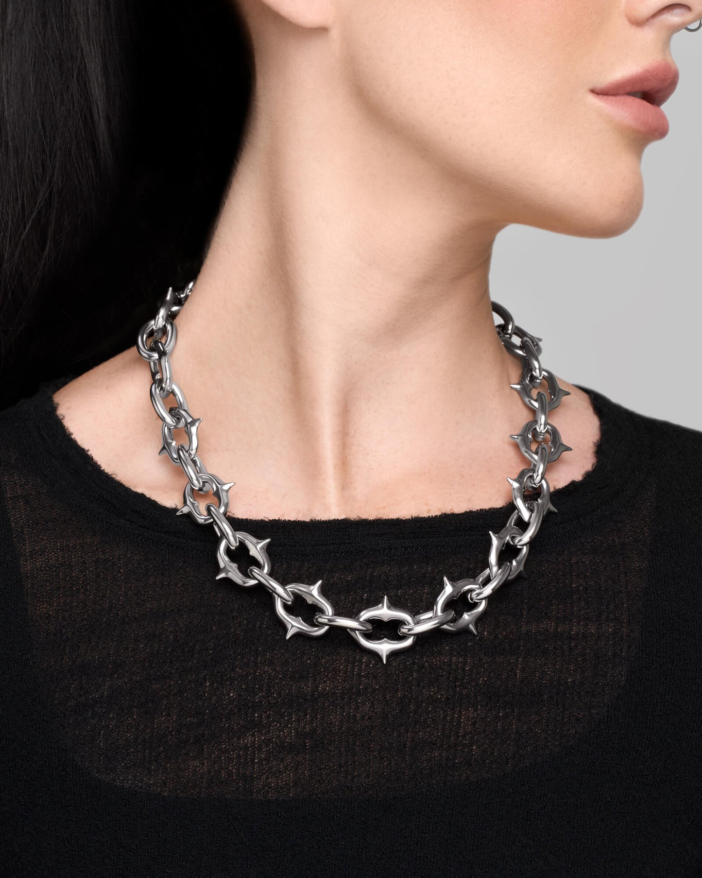 UNHOLY GRAIL Necklace-Chain Necklace- Silver - Medium - Ask & Embla